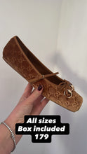 Load image into Gallery viewer, Camel Suede Flats Size 42 ON HAND
