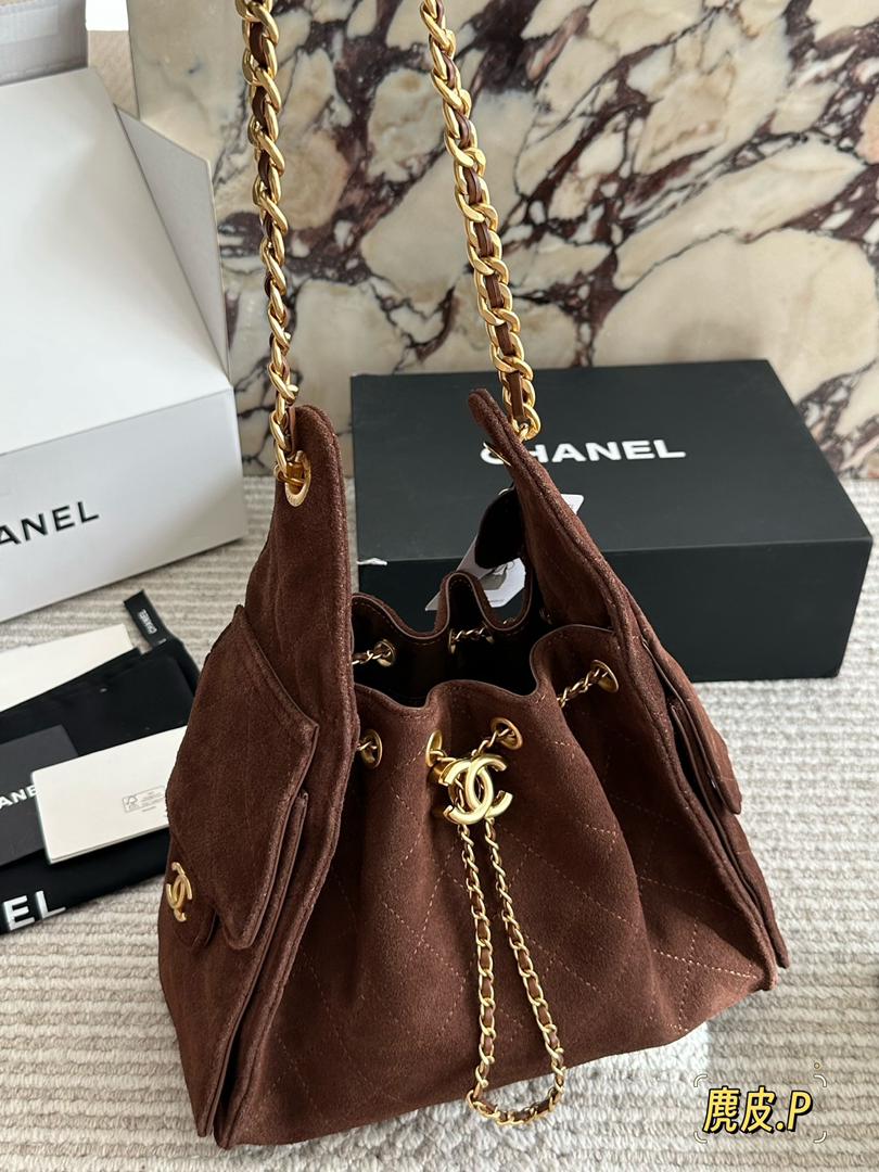 Double Pocket C Bag Suede