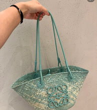 Load image into Gallery viewer, L Raffia Tote
