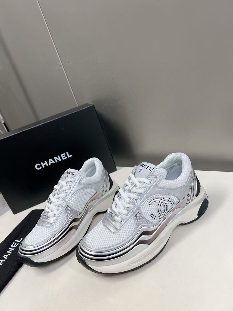 Metallic C Trainers