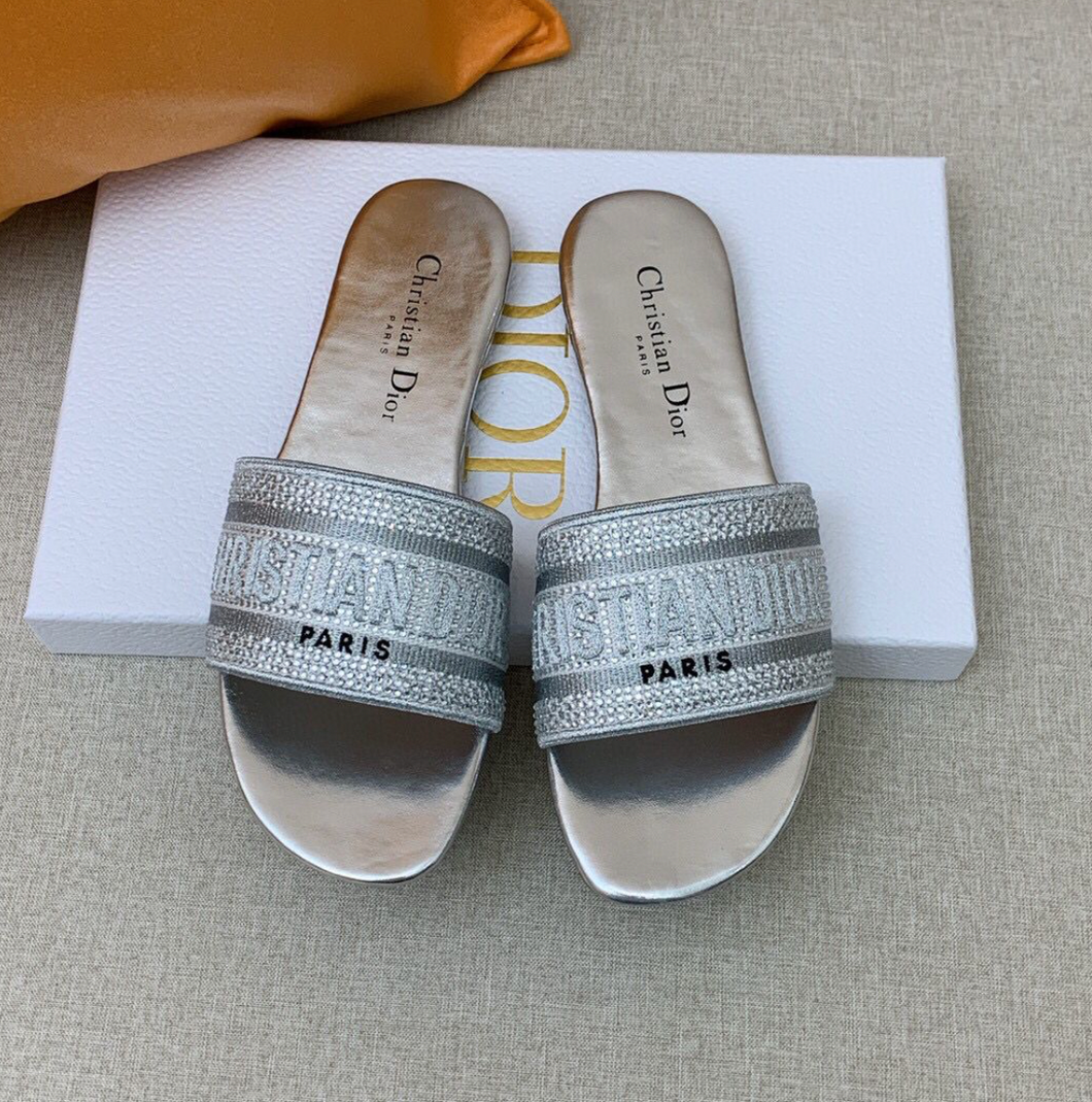 Silver Crystal Slides