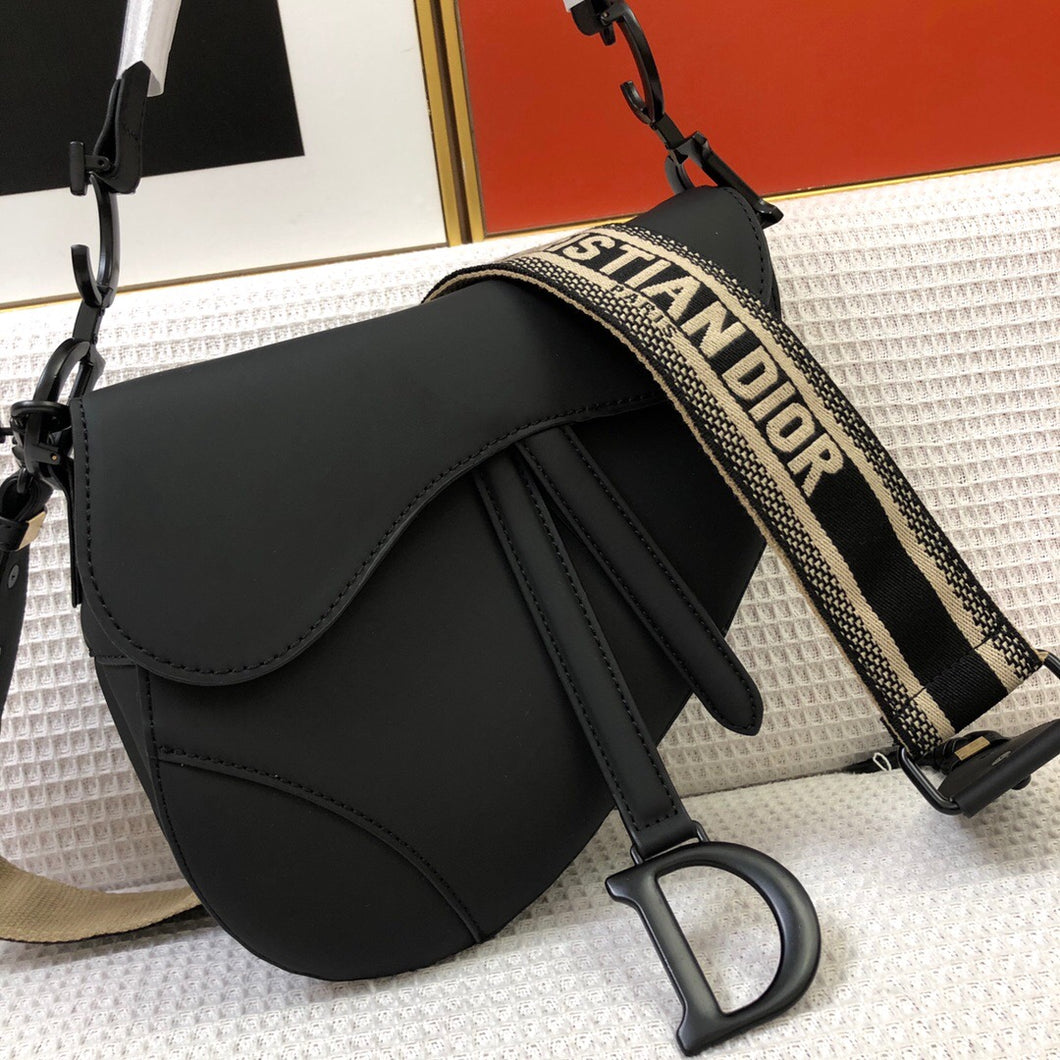 Matte Calfskin Saddle Bag (5)